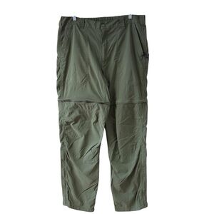 L.L. Bean Convertible Cargo Pants Shorts Size 36 Green OAMA3 Gorpcore Outdoors